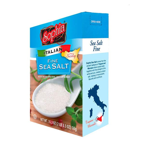 Salt Iodized Crystal Sea Fine – 2.2 lb (1.0kg)
